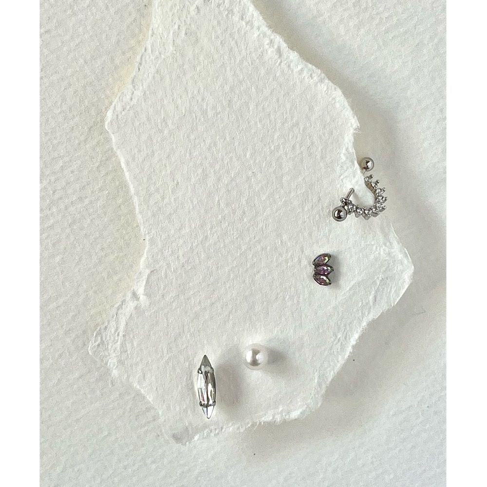 Freshwater Pearl Mystic Crystal Earring Set